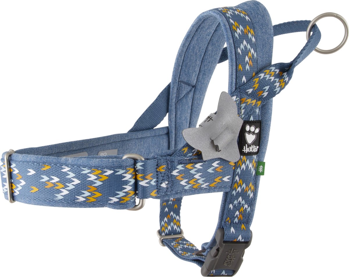 Hurtta razzle dazzle h-arnés arándano, 55-65 cm