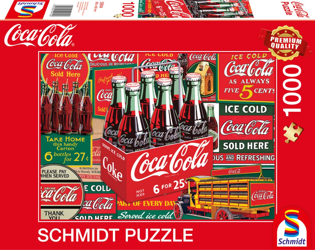 Schmidt puzzle coca cola classico - puzzle da 1000 pezzi.