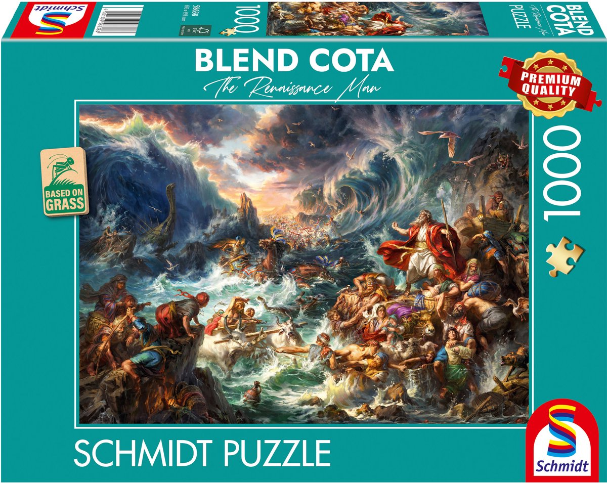 Schmidt - puzzle - la strada attraverso il mare - blend cota - 1000 pezzi - adulti - dai 12 anni