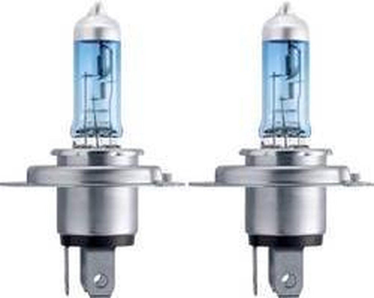 Faro Philips White Vision Ultra Lamp H4 12v Kit Visiere Bianche. ultimo