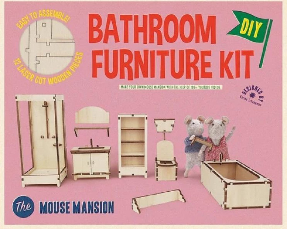 Kit di mobili per la casa del topo - bagno