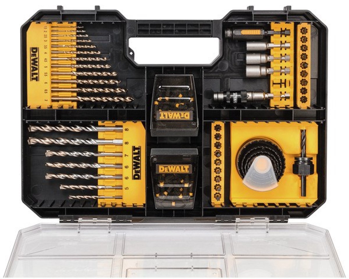 Dewalt Extreme Impact Torsion - Set combinato di utensili - 100 pezzi - Resistente - Acciaio