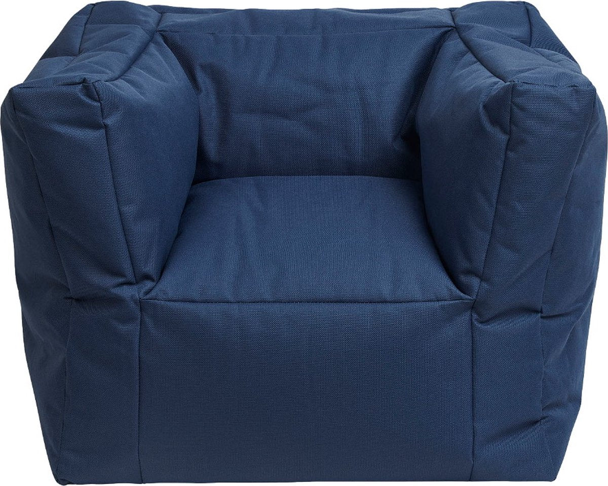 Jollein - sillón para niños (azul jeans) - puf para niños - de 1 a 4 años - 46x110cm