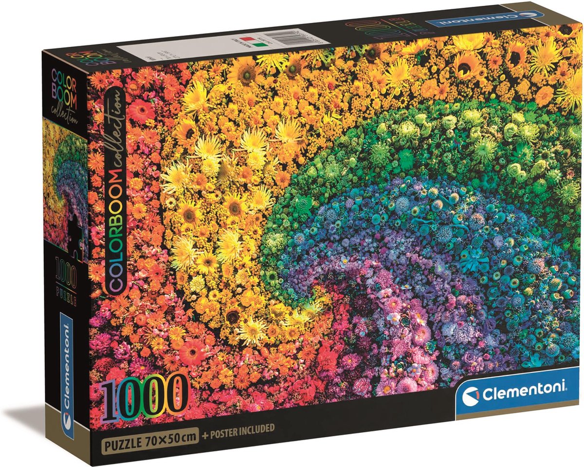 Clementoni puzzle fiore colorboom 1000 pezzi | 2 pezzi