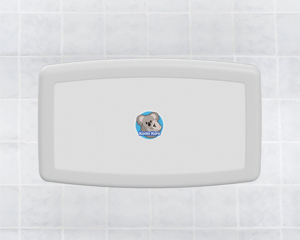 Koala kare - wandcommode opklapbaar - babyverschoontafel - horizontaal - kb300-en-05 - wit - graniet
