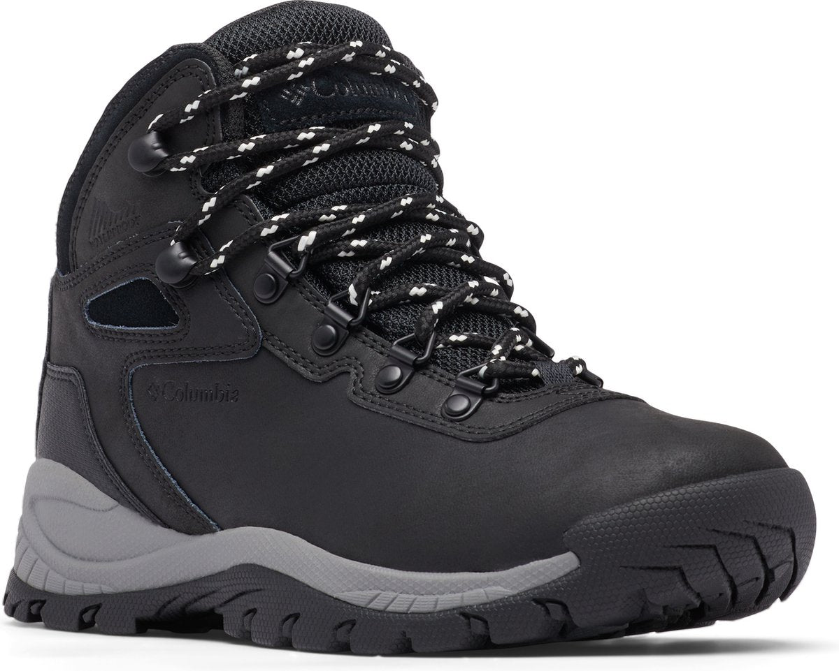 Columbia newton ridge plus botas de montaña para mujer - negro, tiza