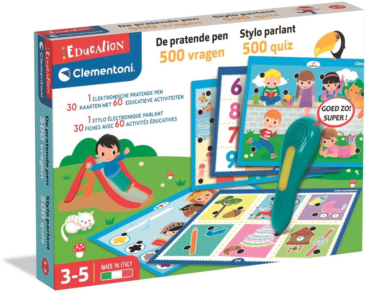 Clementoni education - pratende pen, 500 quiz