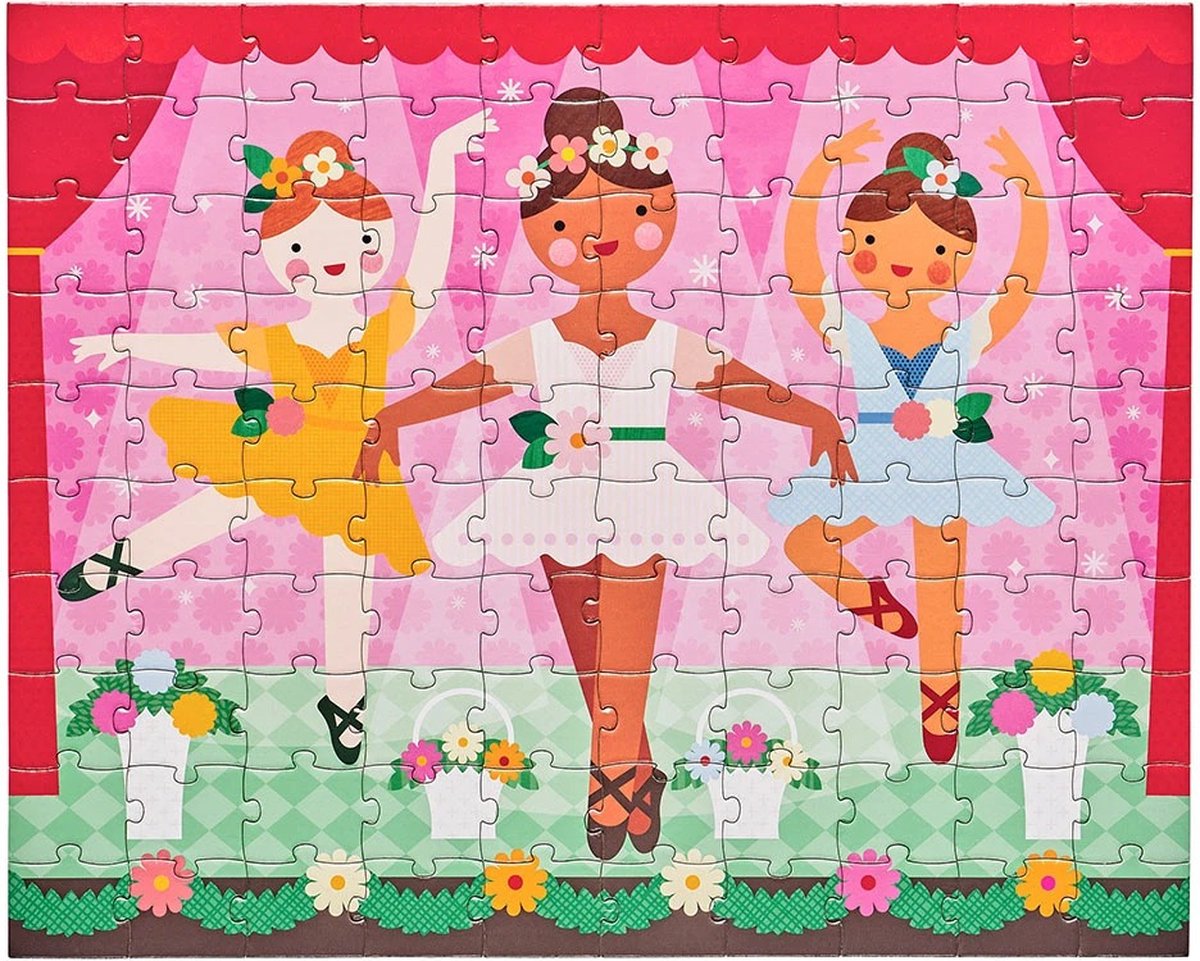 Petit collage puzzle ballerina bifacciale 100 pezzi
