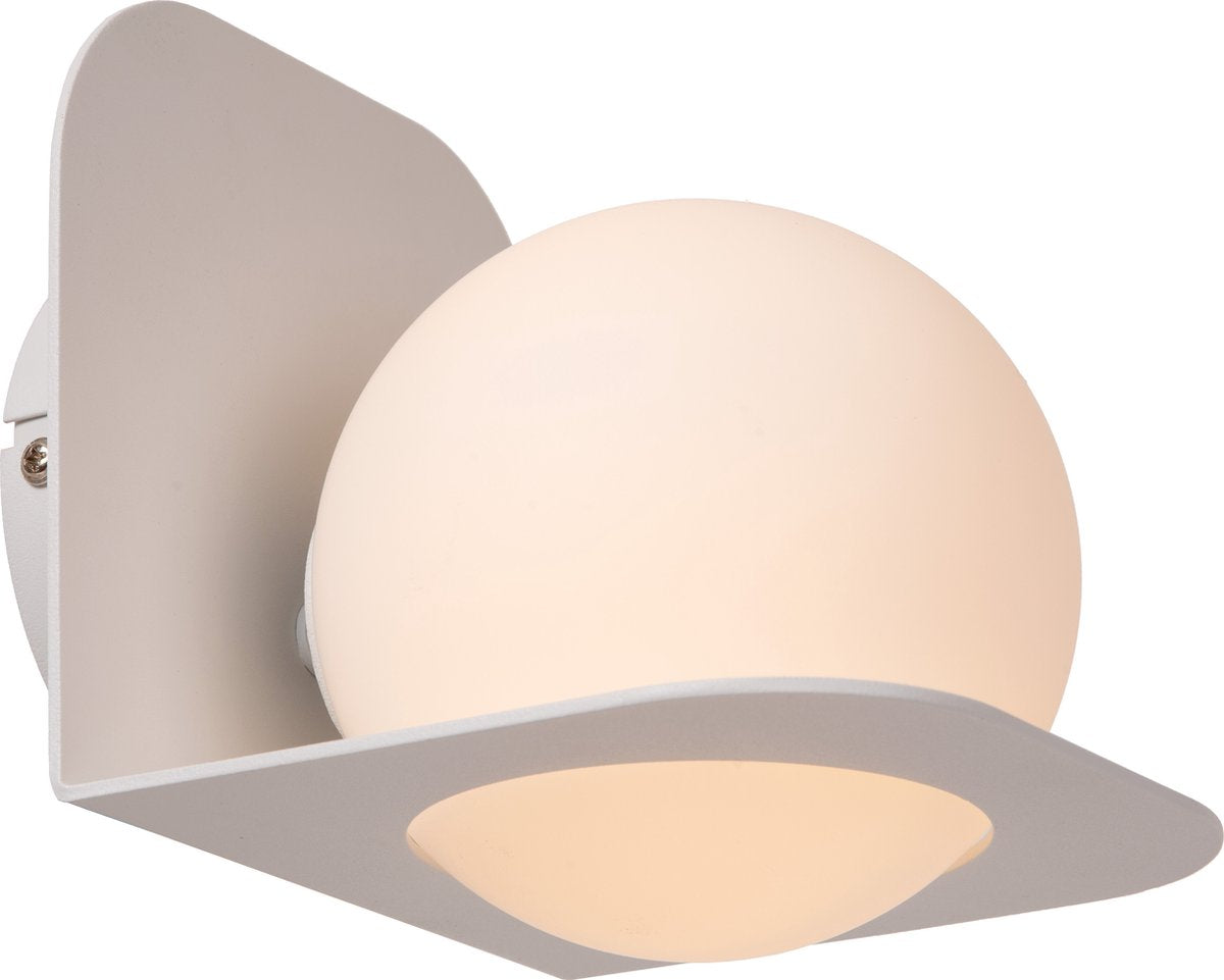 Lucide davy - wandlamp badkamer - 1xg9 - ip44 - wit