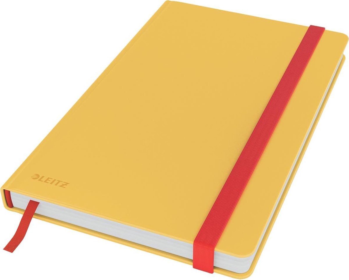 Comodo taccuino Leitz A5 a righe soft touch - taccuino con copertina rigida - giallo caldo