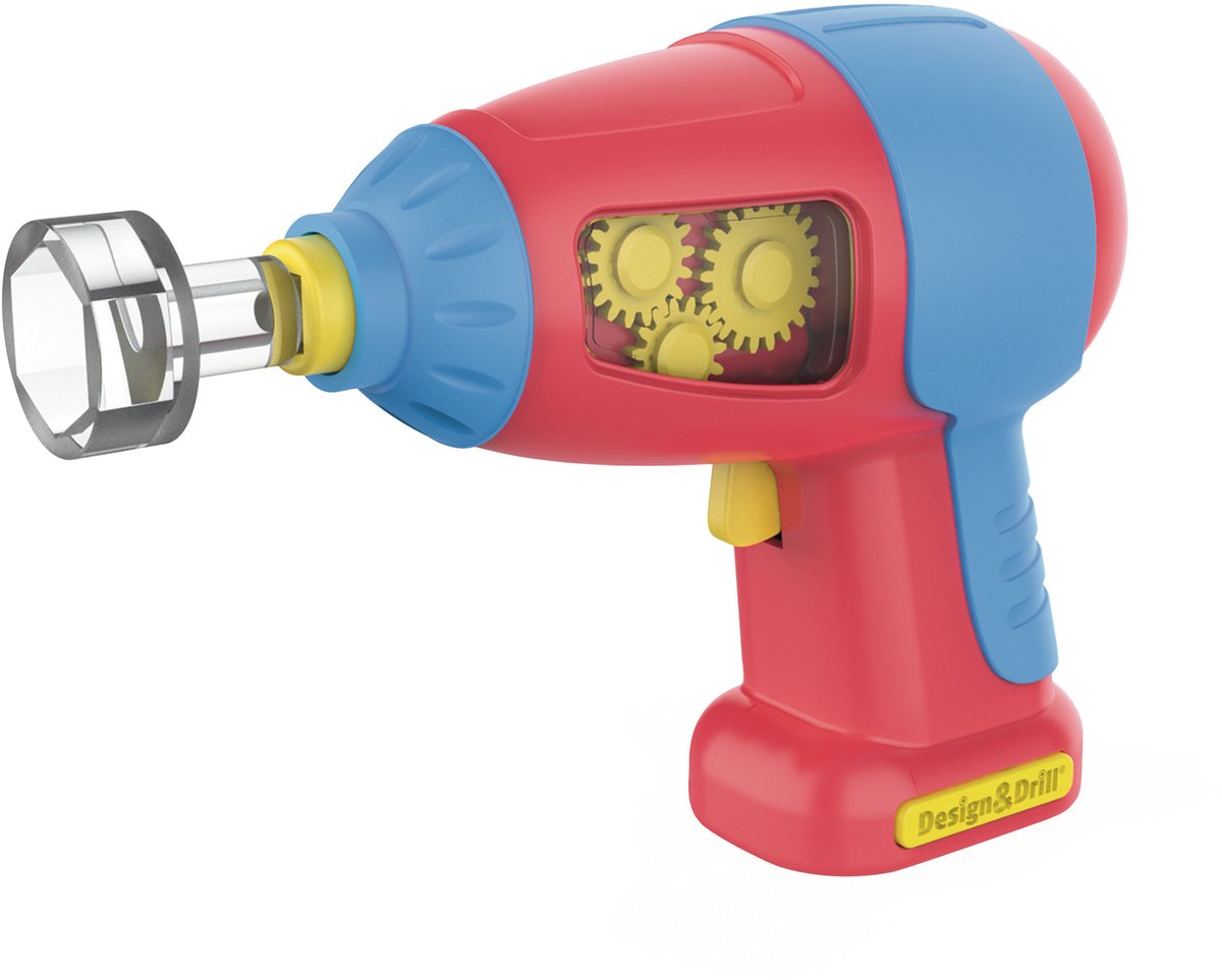 Recursos de aprendizaje taladro de juguete diseño taladro taladro eléctrico multicolor. - 3+