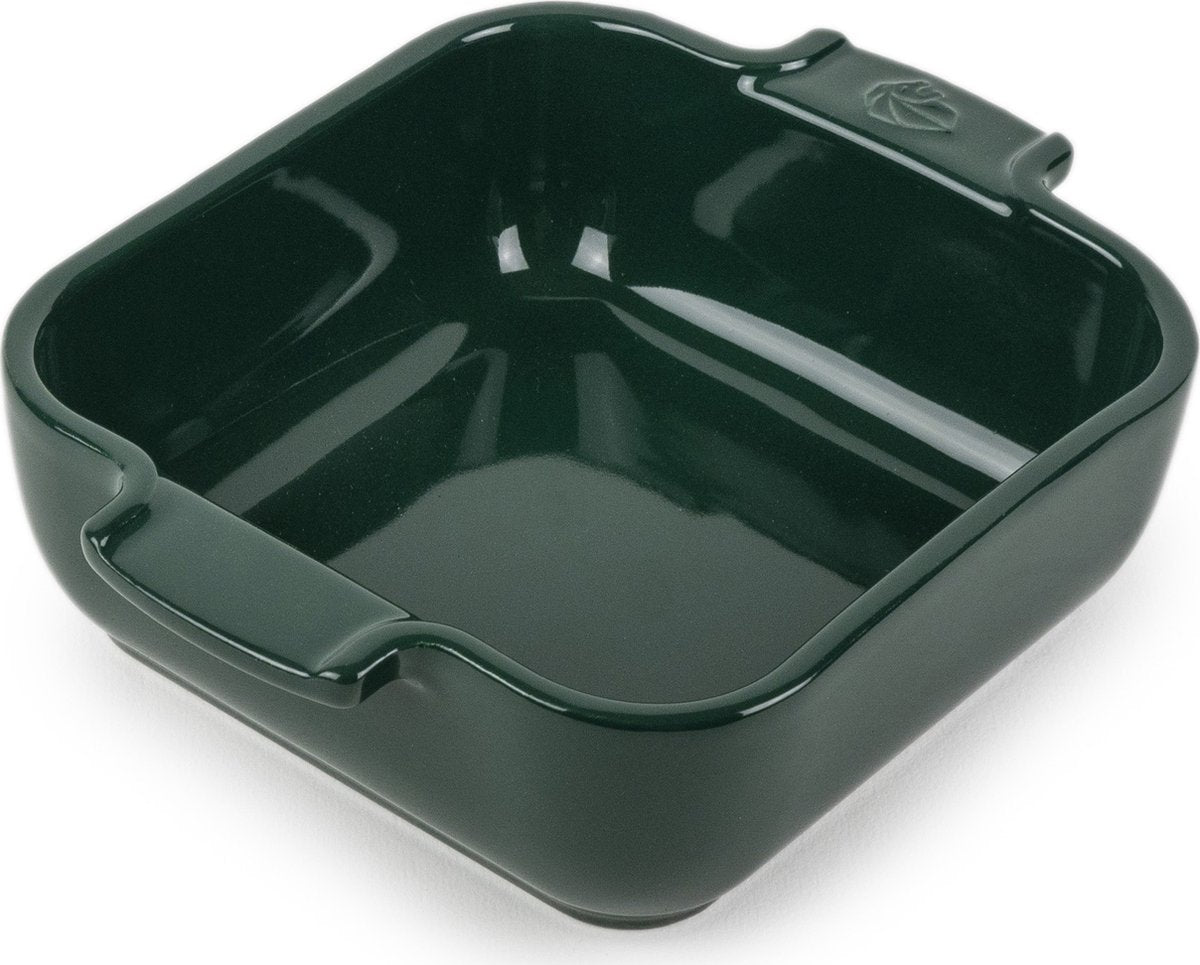 Peugeot appolia ovenschaal 18 cm - bosgroen - vierkant