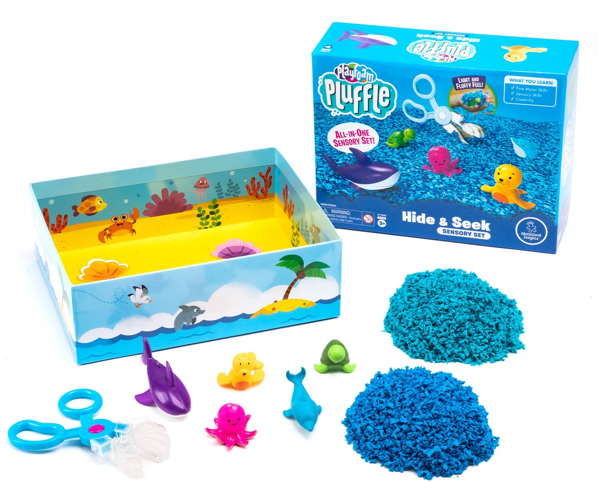 Risorse didattiche playfoam pluffle - set sensoriale per 3+ anni