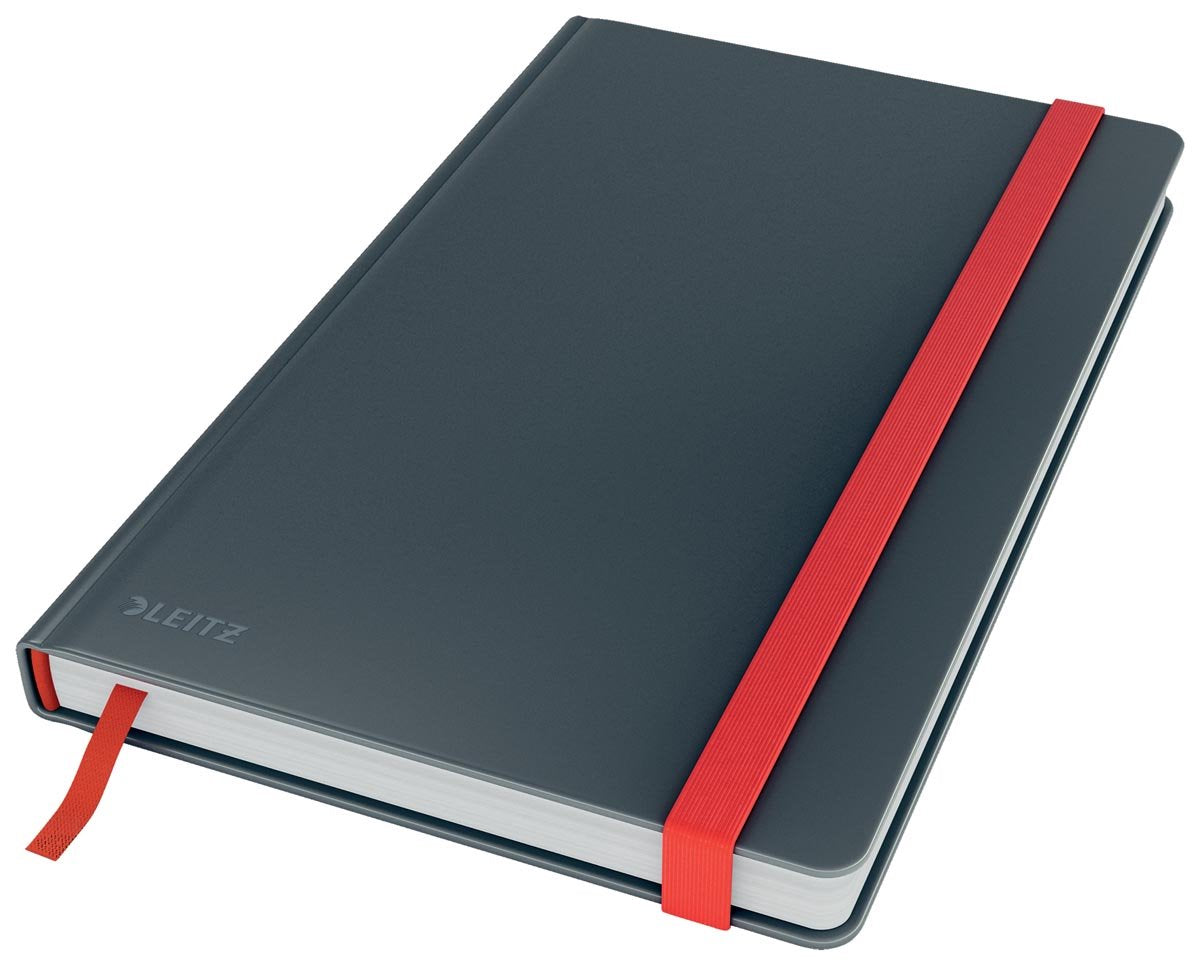 Cuaderno acogedor Leitz a5 con rayas de tacto suave - cuaderno de tapa dura - gris terciopelo