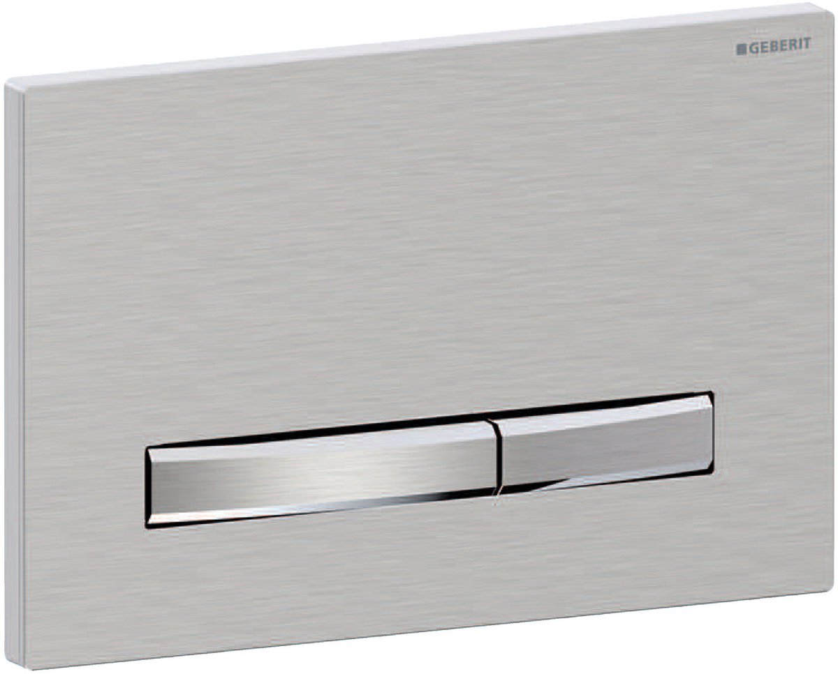 Placa de control Geberit sigma50 - descarga de 2 botones - cuadrada - geb cromado.