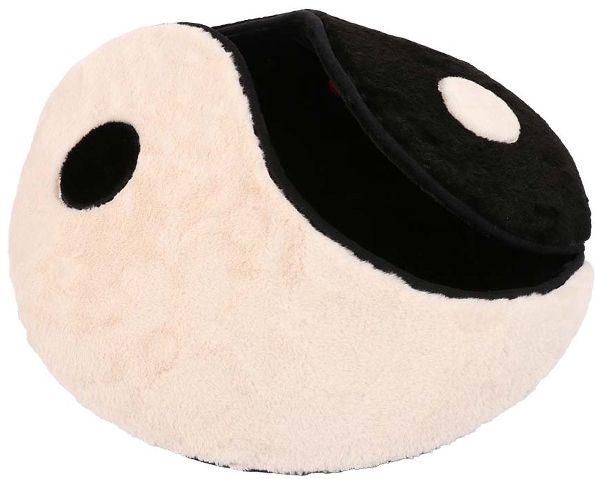 Coockoo plaid zen zone per gatti 60x60x2cm bianco e nero