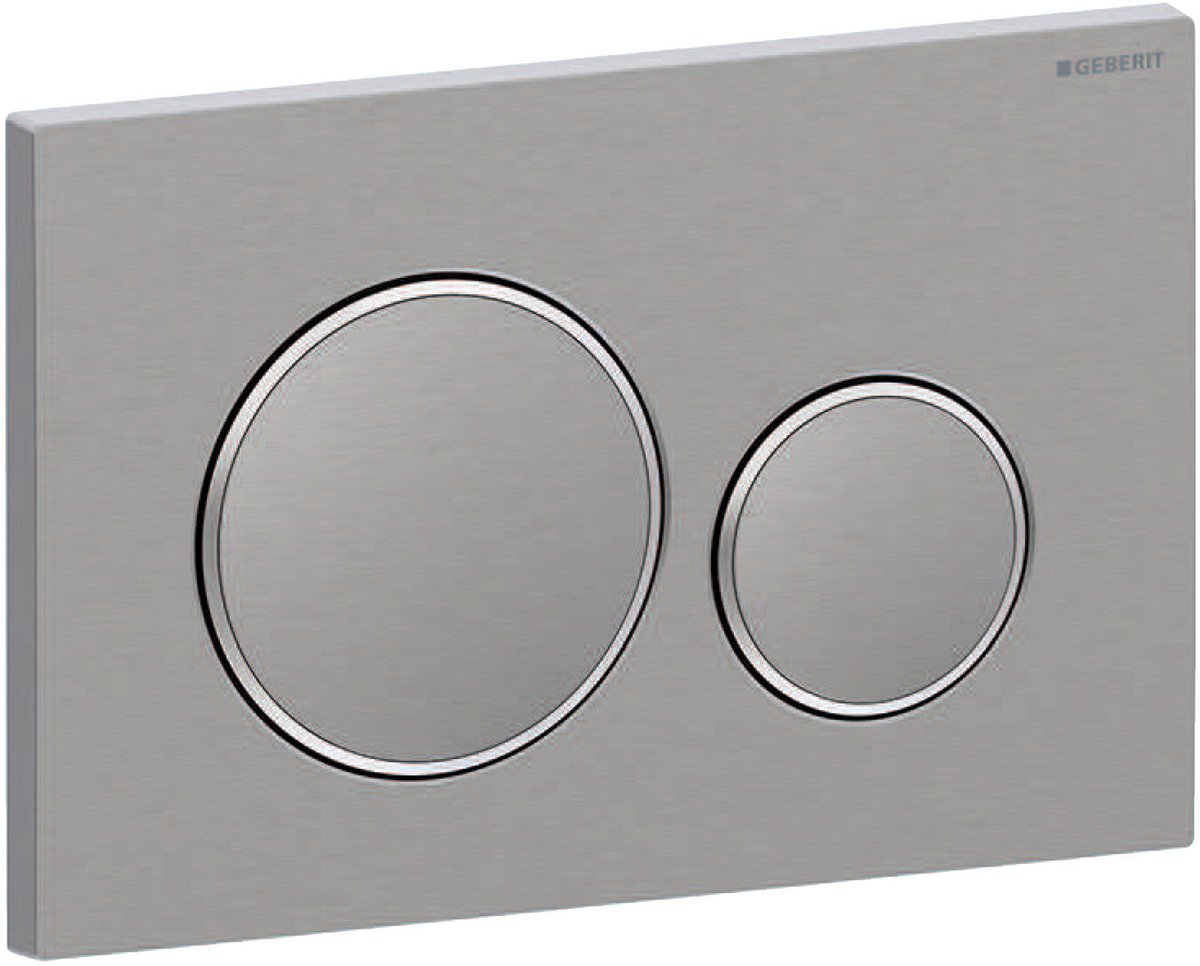 Panel de control Geberit sigma 20 - acero inoxidable cepillado