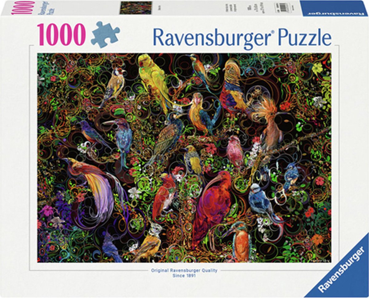 RAVENSBURGER JIGSAW Puzzle Bellissimi uccelli, 1000st.