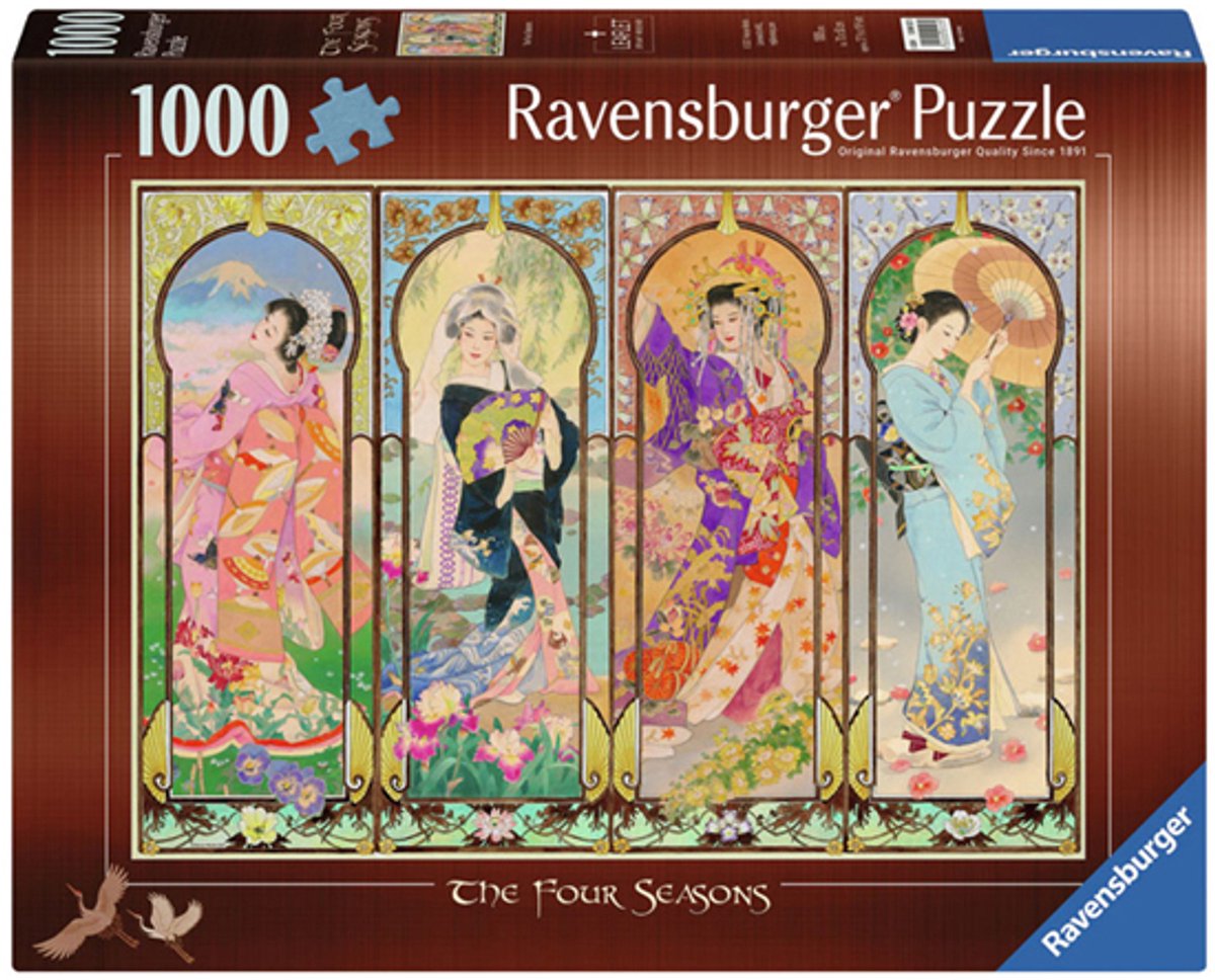 RAVENSBURGER JIGSAW RECULE IL QUATTRO SEGLIE, 1000 °.