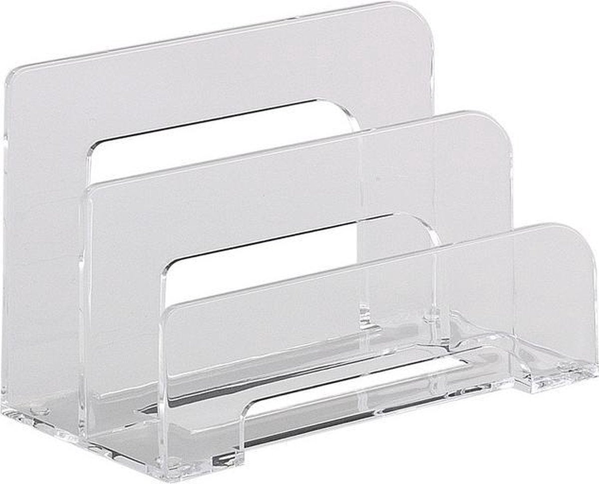 Lettera Alco standard in acrilico - 2 scomparti trasparente - 75x150x95mm - al-4466