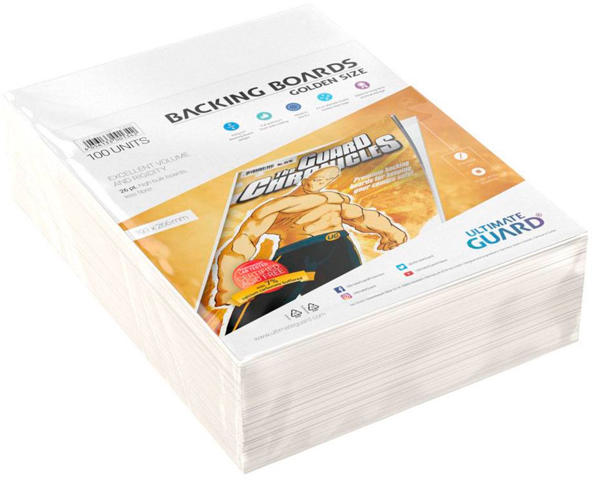 Tableros de respaldo de cómics Ultimate Guard (100) - tamaño dorado