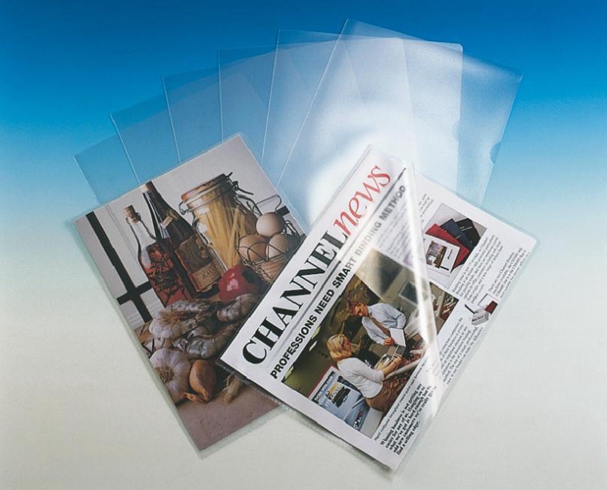 Cartella Esselte View - pp - A4 - 100 pezzi - trasparente - per lavorare da casa - ideale per l'home office