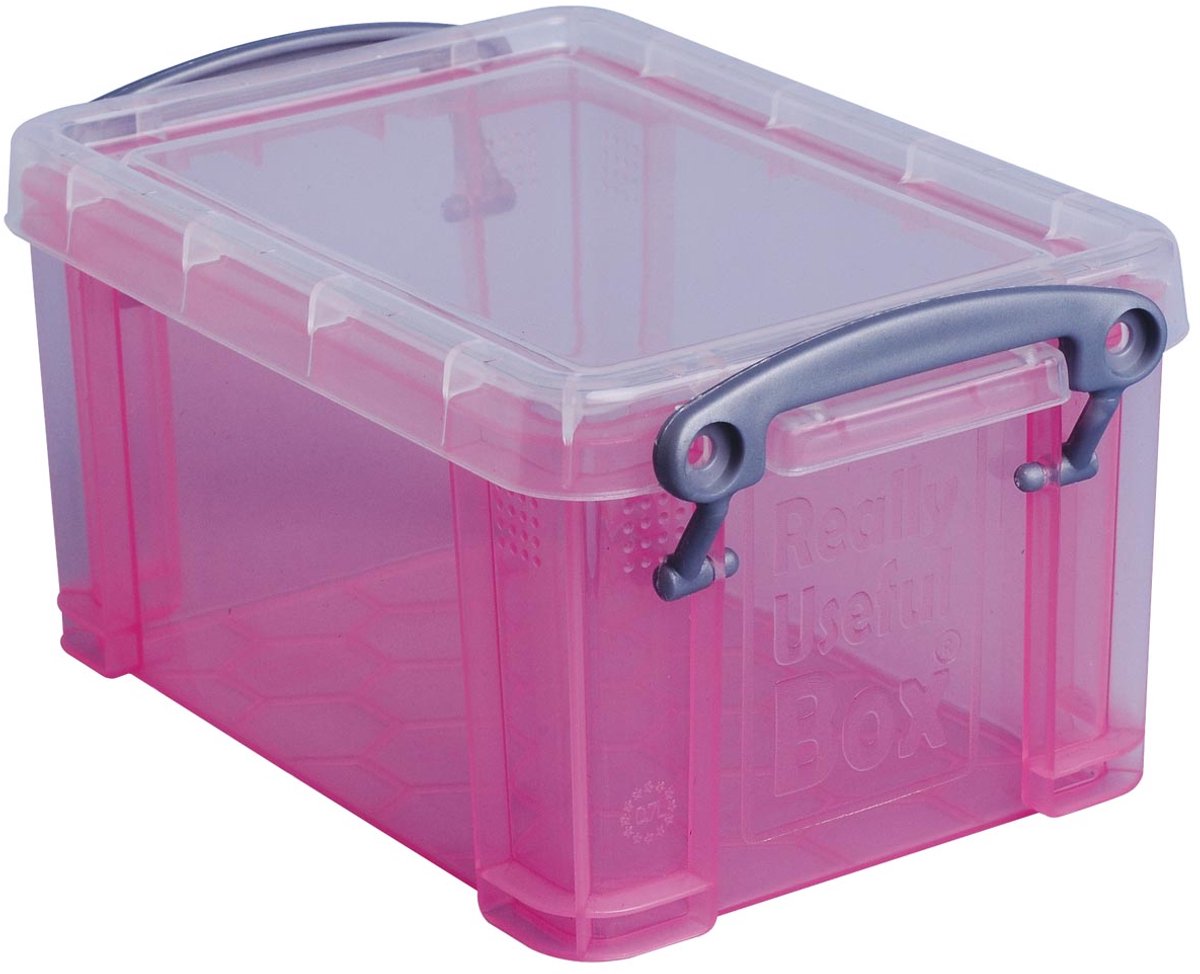 Cuadro 0 realmente útil | 7 litros | rosa transparente