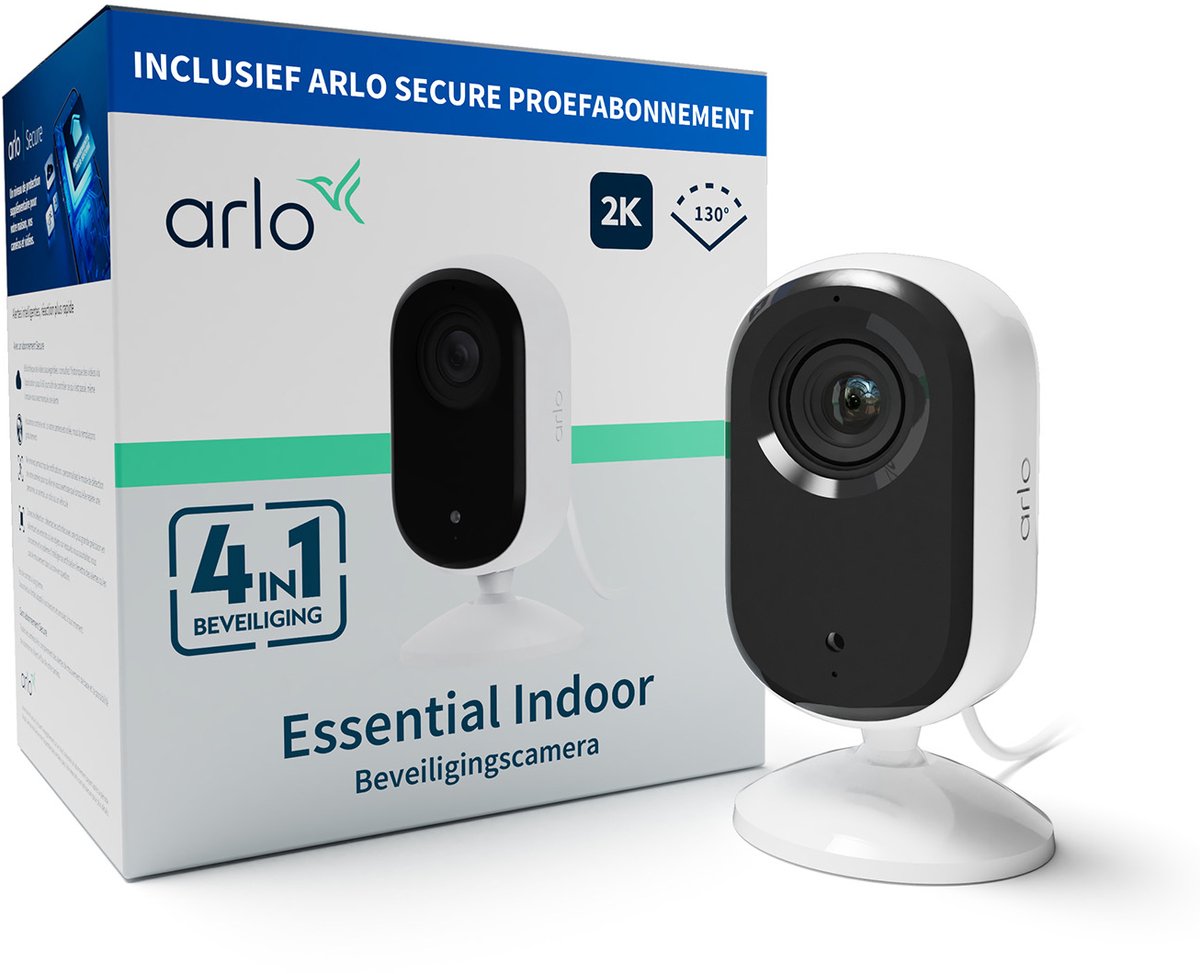 Telecamera di sicurezza Arlo Essential2 2K per interni - 1 telecamera IP