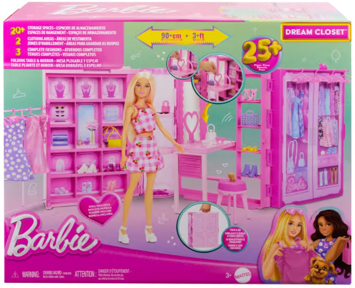 Barbie Dream Closet 3.0 con pop