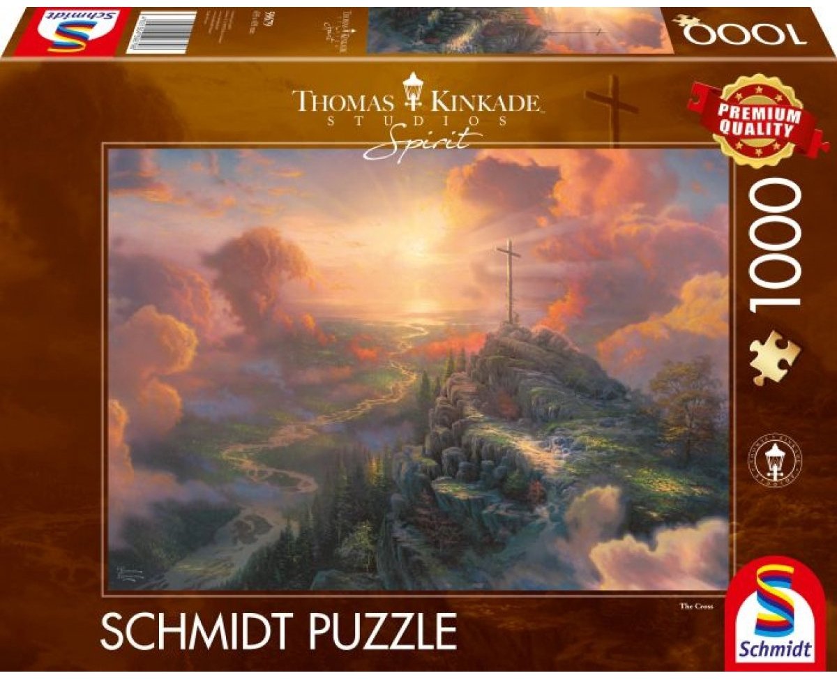 Schmidt Puzzle Thomas Kinkade Spirit La Croce 1000 Pezzi D'Arte.