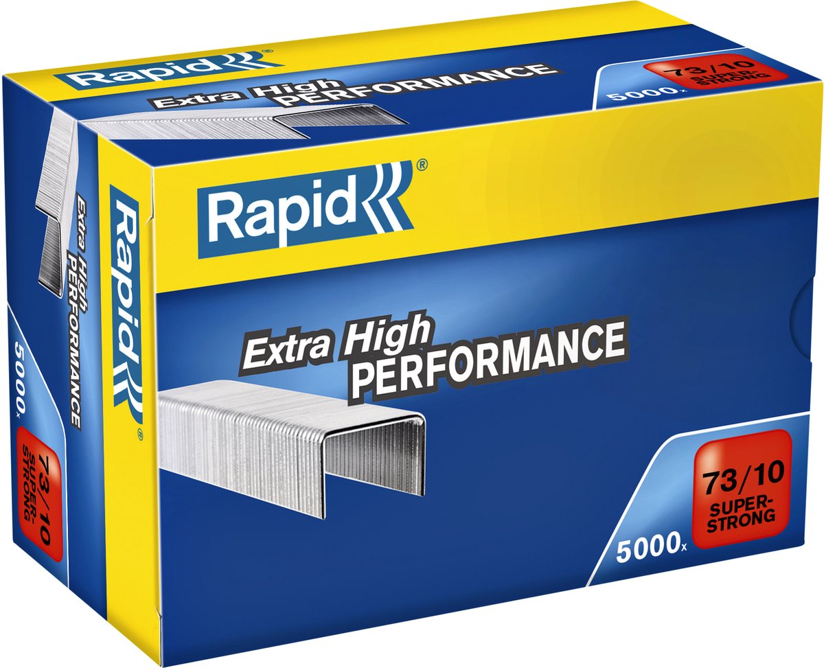 Grapas rápidas superfuertes tipo 73 - galvanizadas - 10 mm - 5000 piezas