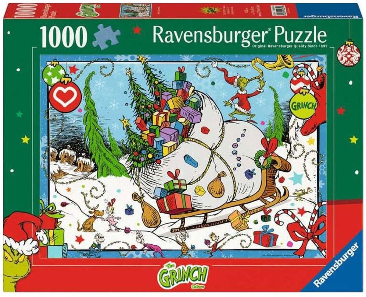 Ravensburger rompecabezas el grinch película de 1000 piezas.