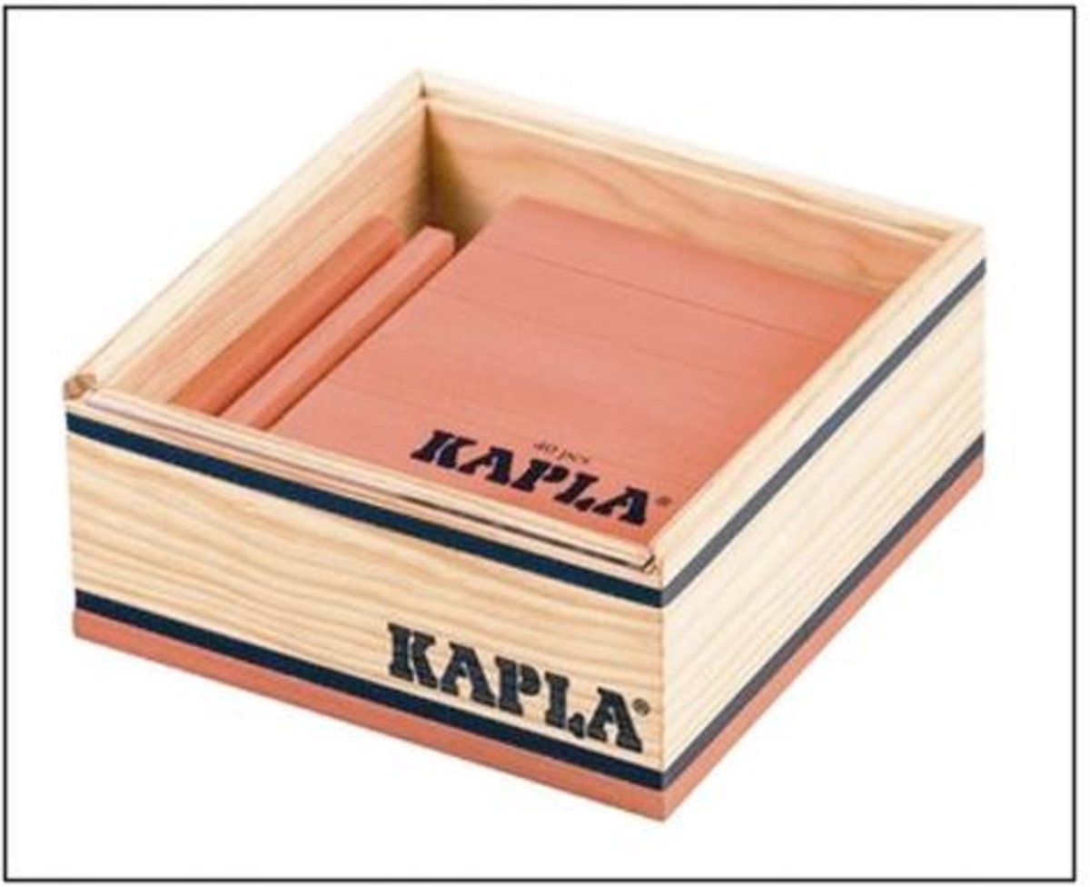 Kapla - color - juguetes de construcción - naranja - 40 tableros