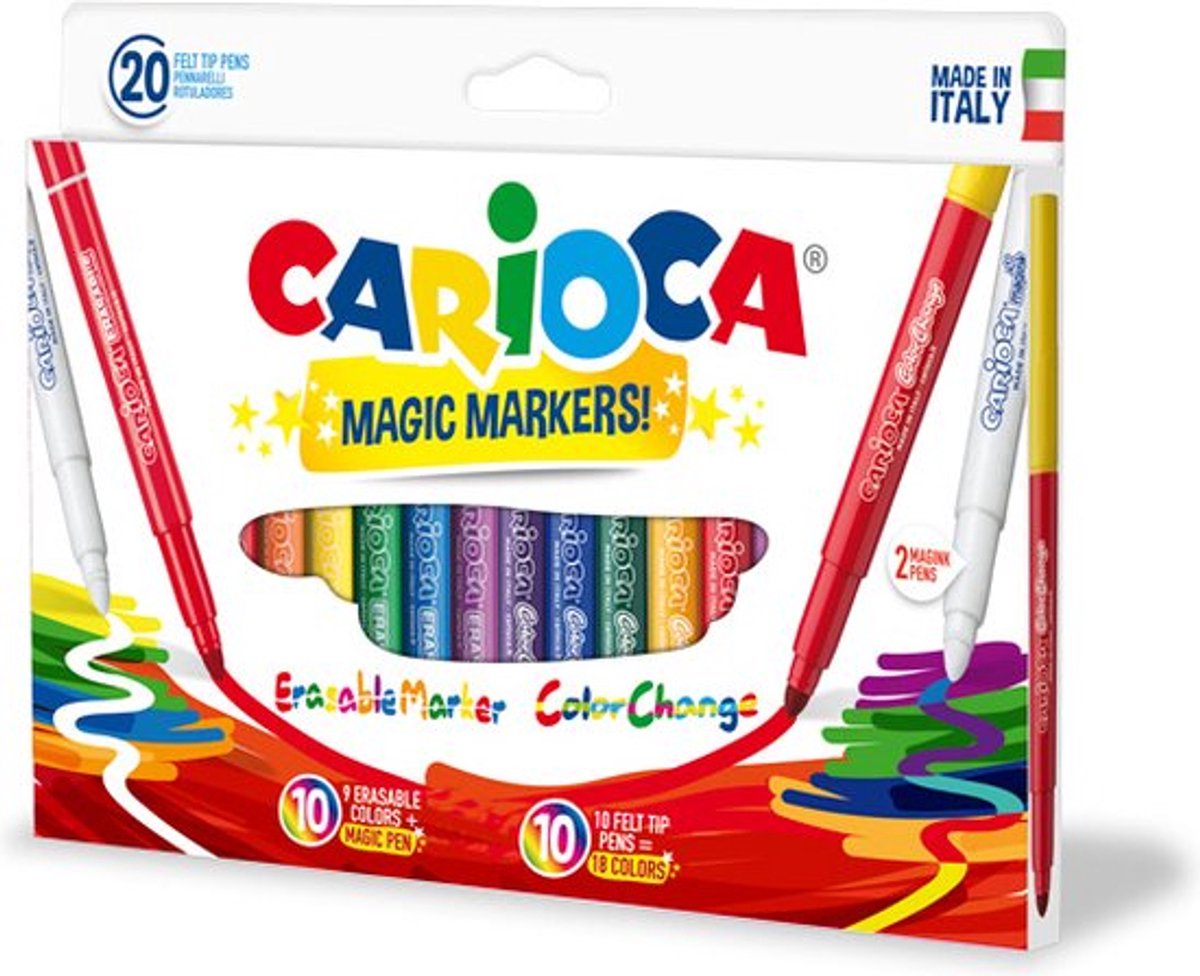Carioca rotuladores mágicos rotulador extra negrita multicolor 20 pieza(s)