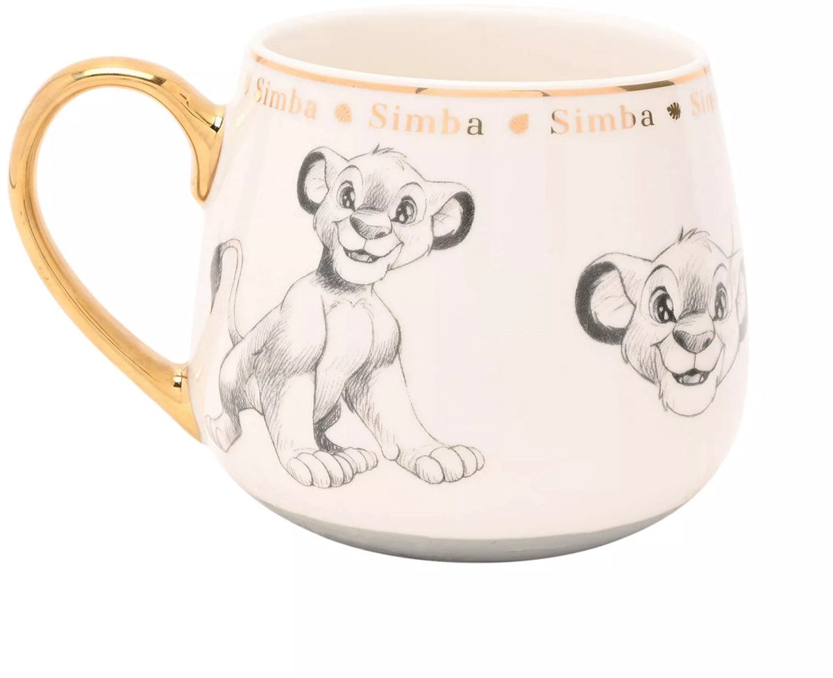 Taza simba clásica coleccionable de Disney.