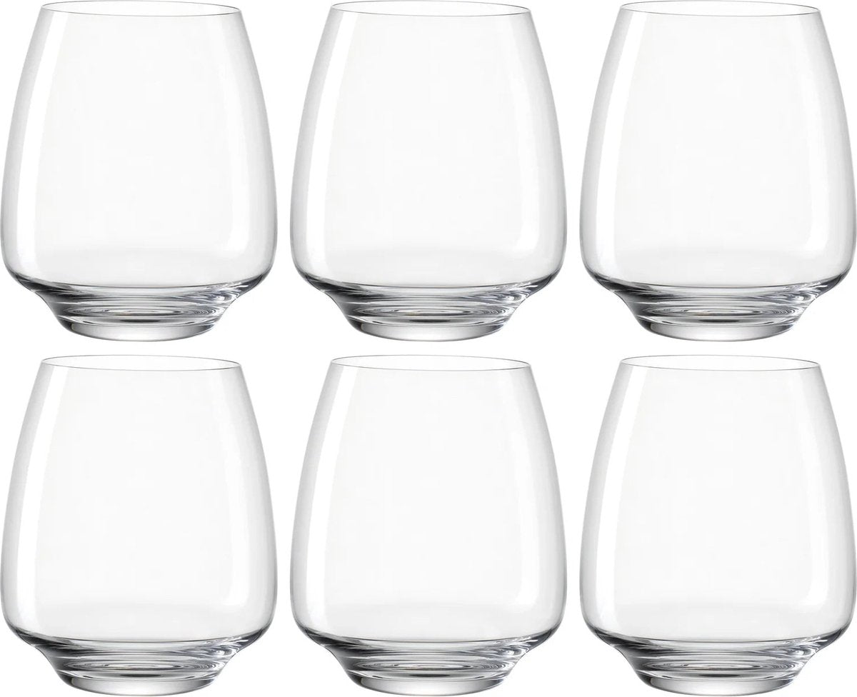 Vaso largo Leonardo 460ml cesti - set 6