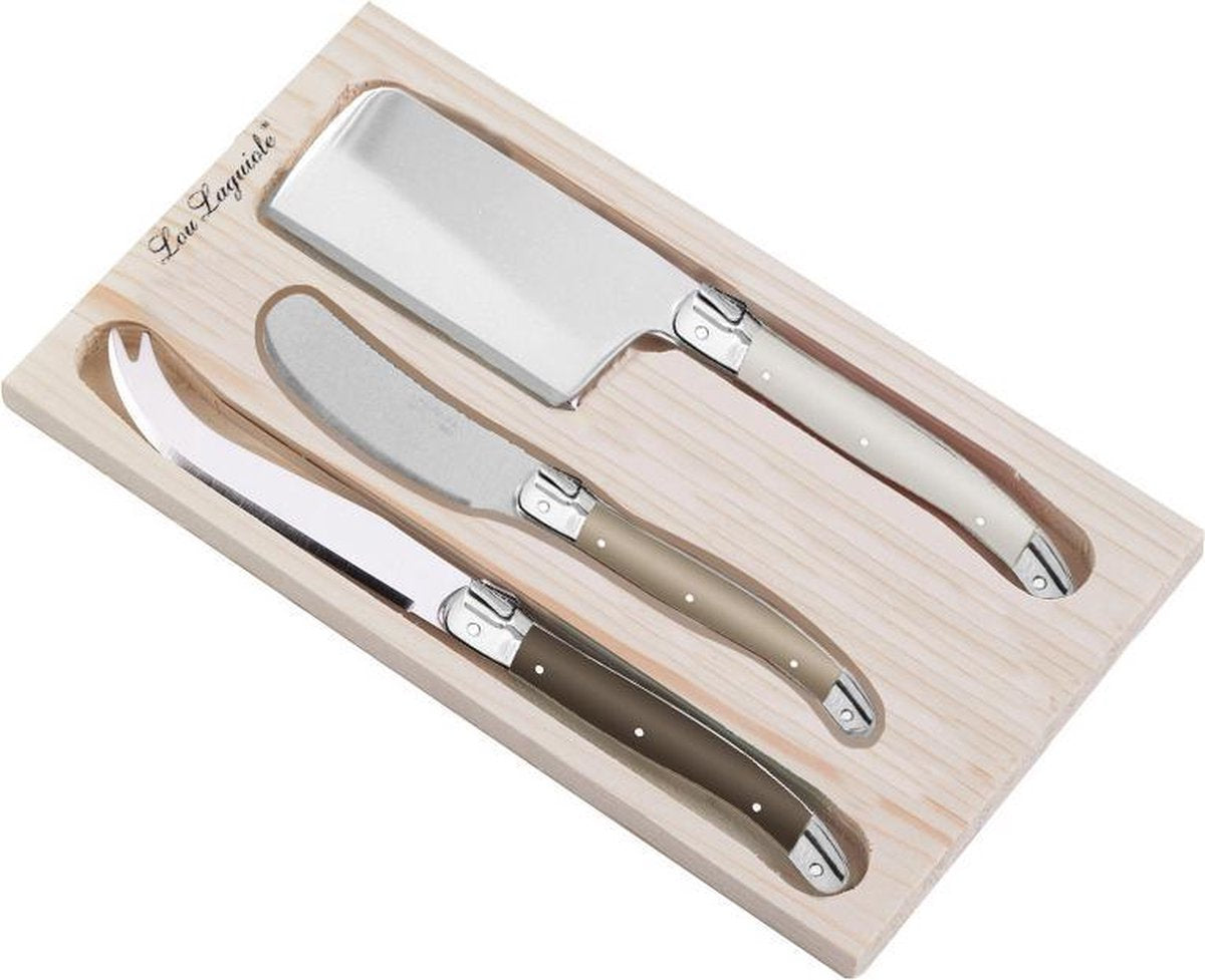Lou Laguile Lou Laguile Legno Cheese coltellino set 3 pezzi