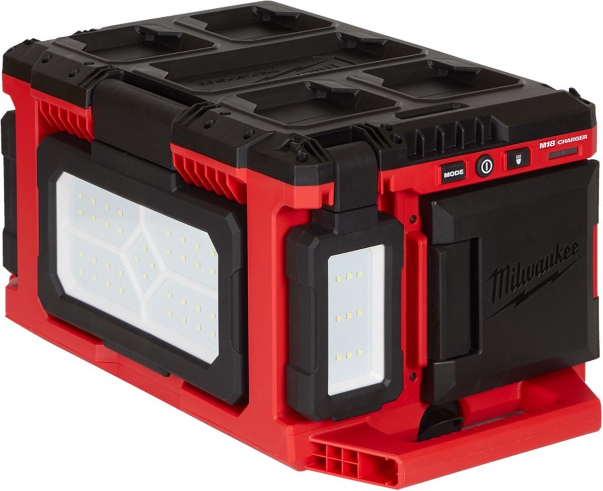 Milwaukee m18 poalc-0 packout™ area lamp lader 18v basic body - 4933478120