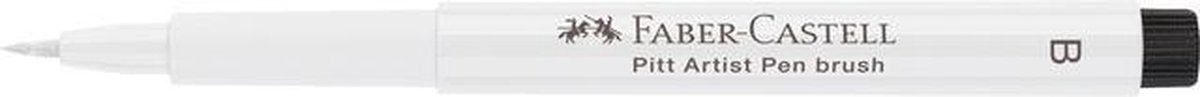 Faber-castell tekenstift - pitt artist pen - brush - wit - fc-167401
