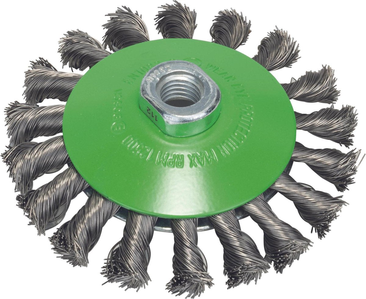 Cepillo cónico bosch m14 115 trenza 0,35 acero inoxidable