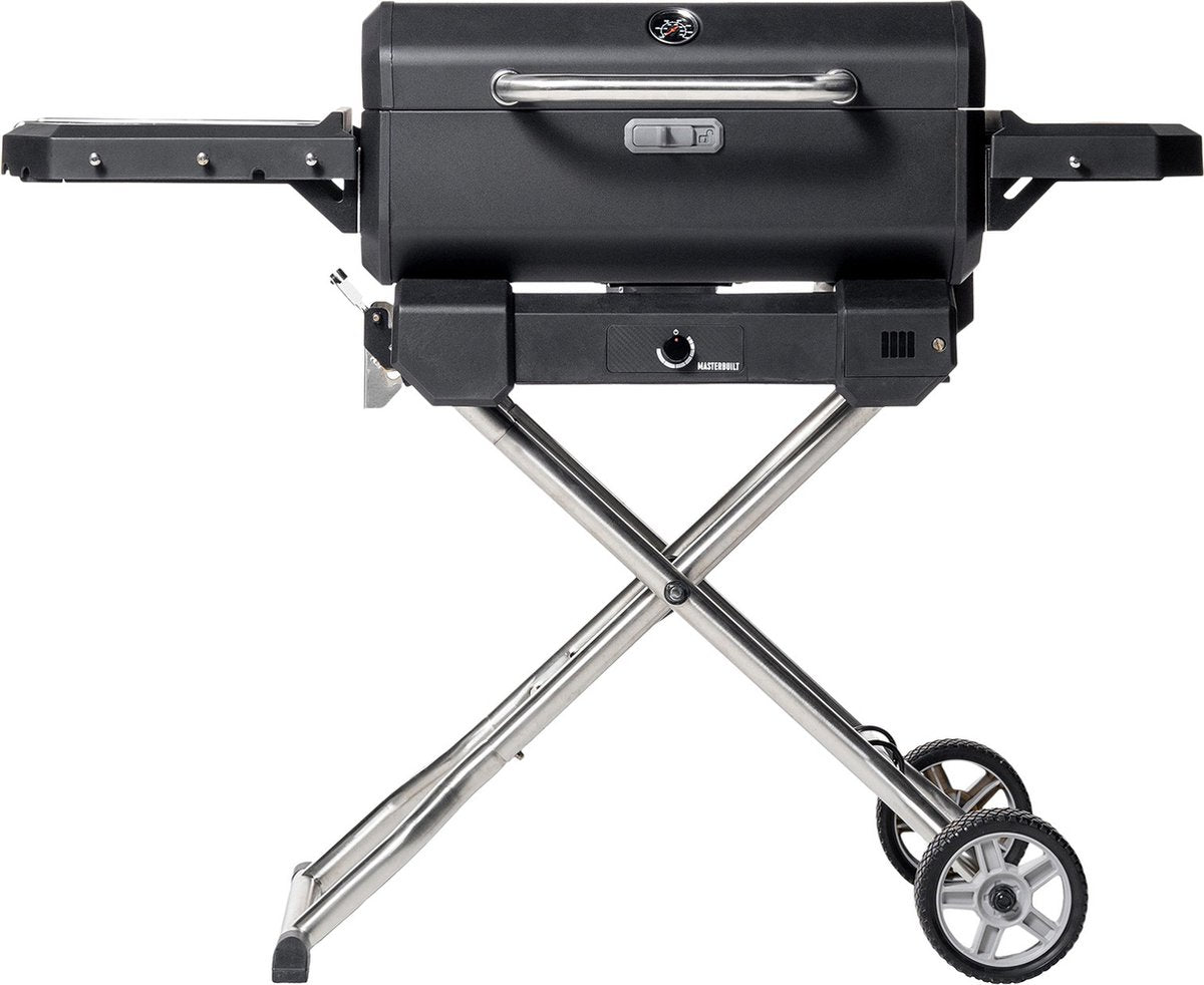 Barbecue a carbone portatile masterbuilt e forno a fumo con carrello