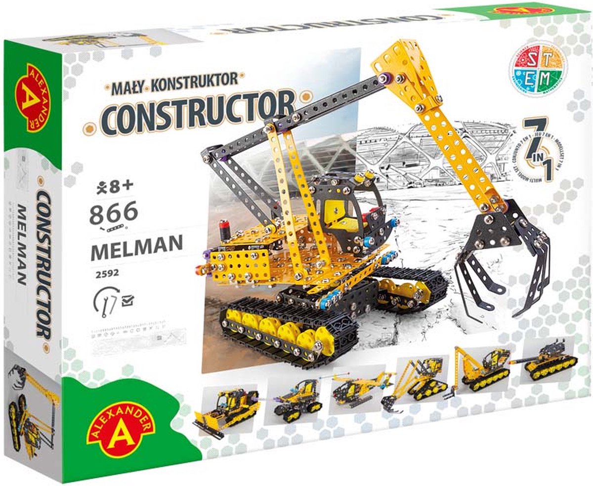 Alexander juguetes constructor pro - melman - 866 piezas