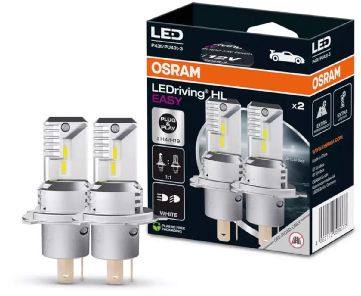 Osram ledriving hl fácil h4 h19 64193dwesy