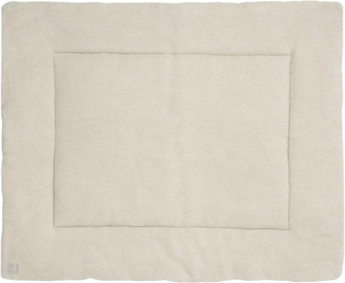Jollein - tappeto per box 75x95 cm - tappeto da gioco per bambini - maglia basic - nocciola