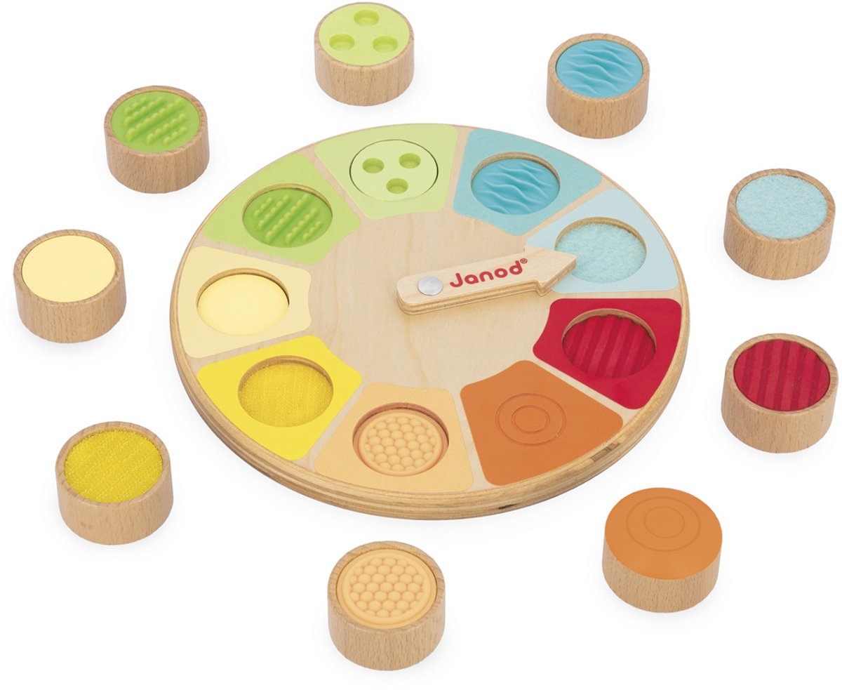 Janod - gioco sensoriale - ruota promemoria sensoriale