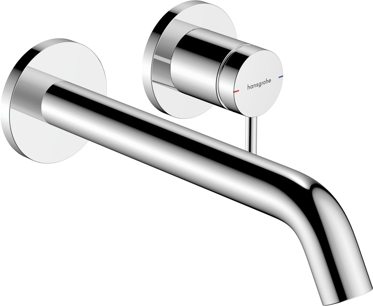 Hansgrohe tecturis s - inbouw wastafelkraan - voor wandmontage - ééngreeps bediening - 22,5 cm uitloop - chroom