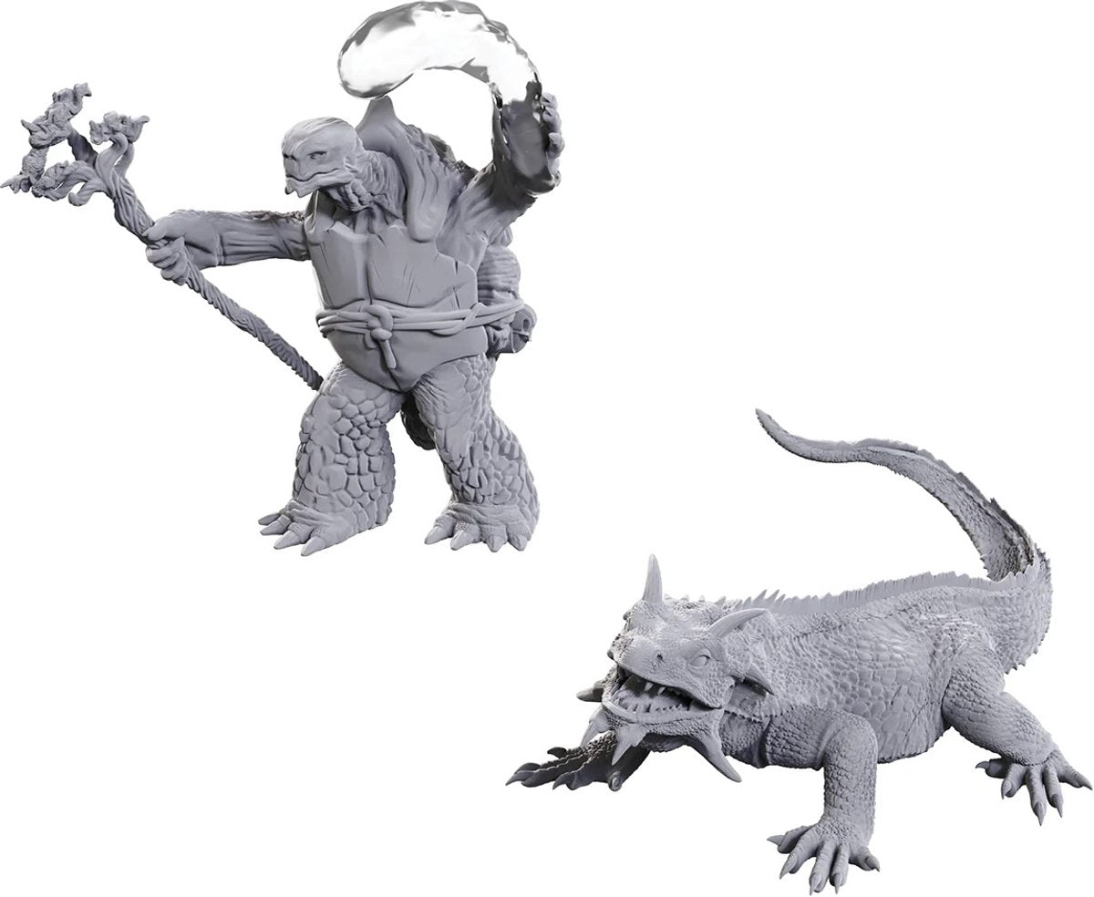 Wizkids d d nolzur's marvelous miniatures tortle druid wild shape giant lizard