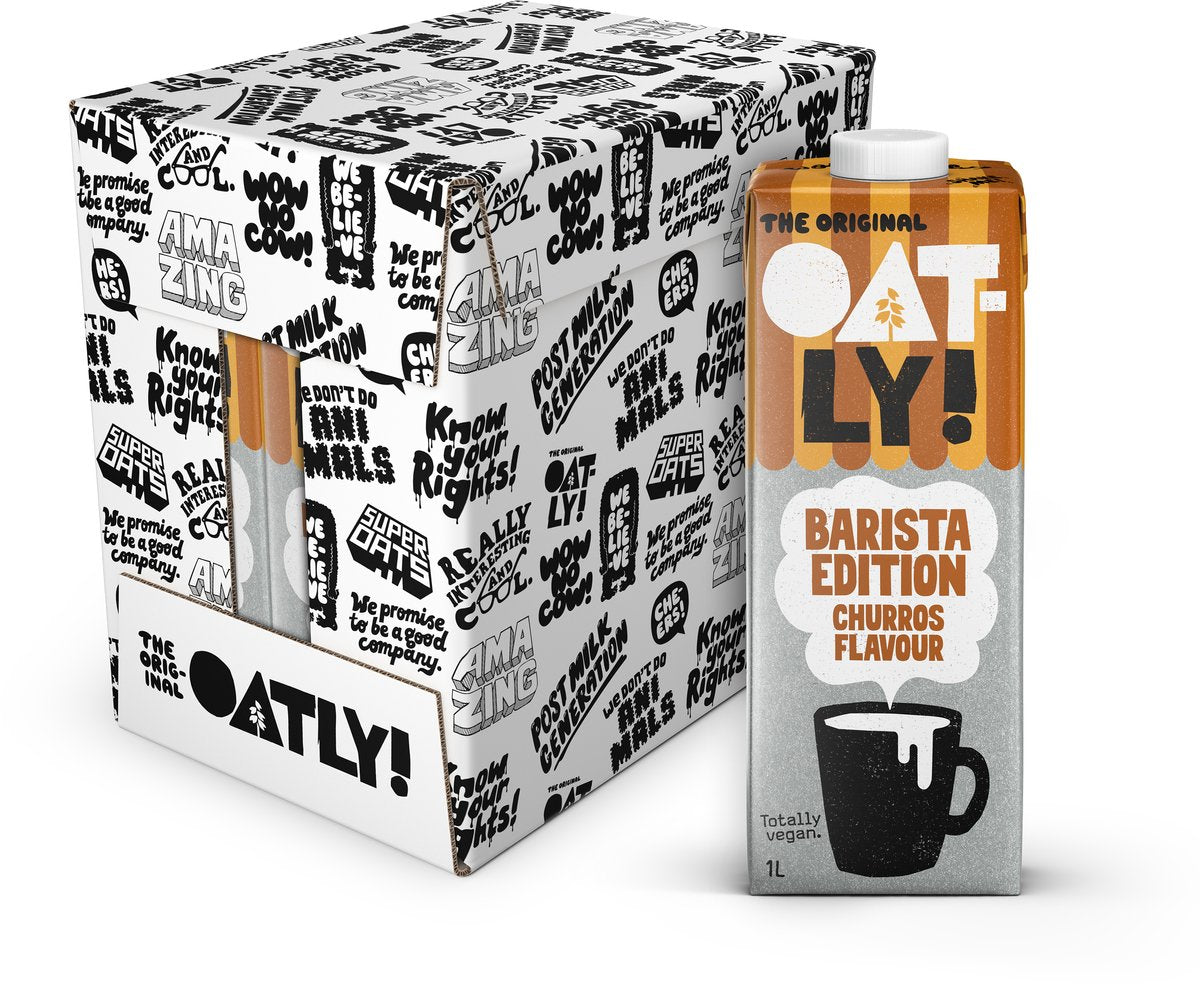 Churros Oatly Oat Barista Edition - Confezione risparmio da 6 x 1 l