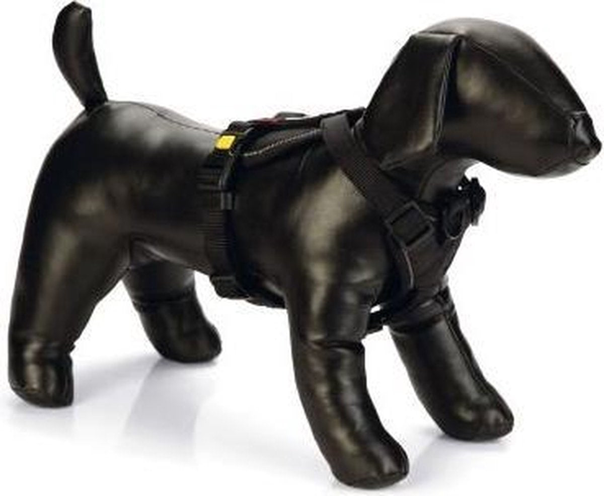 Beeztees parinca y-harness dog harness nylon black 60-76 cm x 25 mm
