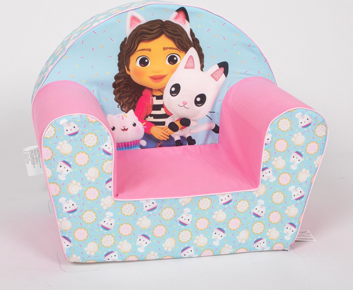 Simba toys plush gabby's dollhouse sofa - kinderzetel voor 2+ jaar - machinewasbaar